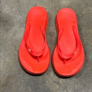 New Balance men's Bright Red Sandals